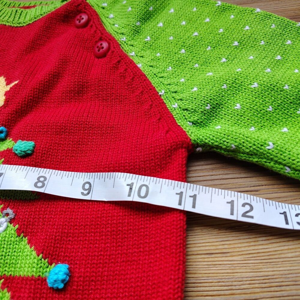 Zubels Baby Christmas Sweater 18 Months NWT Holiday Tree Knit Pullover Festive - Picture 5 of 6